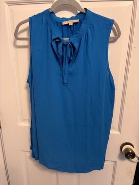 Loft blouse, blue, size XL.
